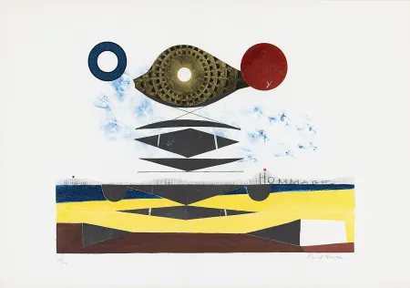 Litografia Penrose - Hommage (a Man Ray)