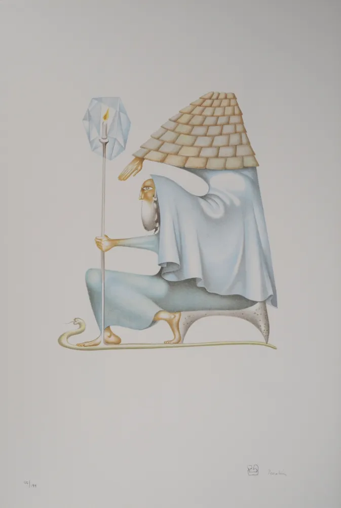 Litografia Pérahim - L'Alphabet Hébreu : le conseil du sage