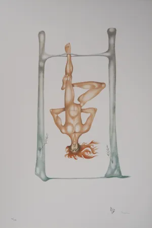 Litografia Pérahim - L'Alphabet Hébreu : le pendu