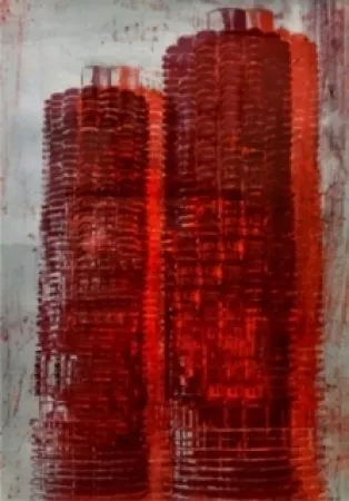 Litografia Perez - Marina Towers, Chicago