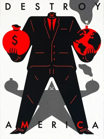 Serigrafia Peterson - Destroy America (White)