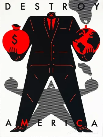 Serigrafia Peterson - Destroy America (White)