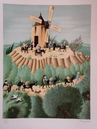 Litografia Peynet - Le Secret de Maitre Cornille