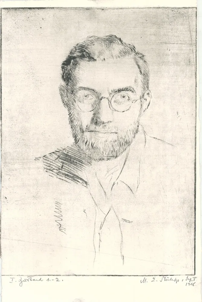 Água-Forte Philipp - Selbstbildnis