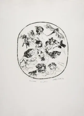 Água-Forte Piacesi - Rose e libellula