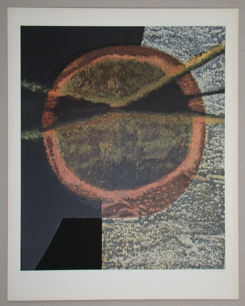 Serigrafia Piaubert - Composition V.-1964