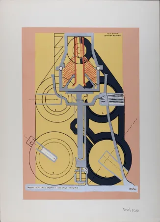 Serigrafia Picabia - Petite solitude au milieu des soleils (A Little Solitude in the Midst of Suns), 1953