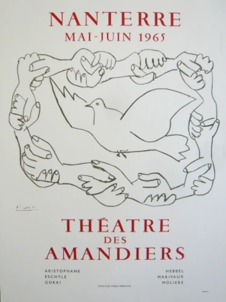 Cartaz Picasso - Affiche théâtre des Amandiers