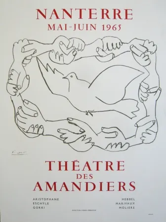 Cartaz Picasso - Affiche théâtre des Amandiers