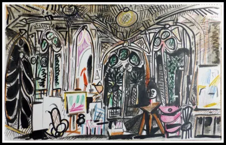 Litografia Picasso (After) - CARNET DE CALIFORNIE XIII