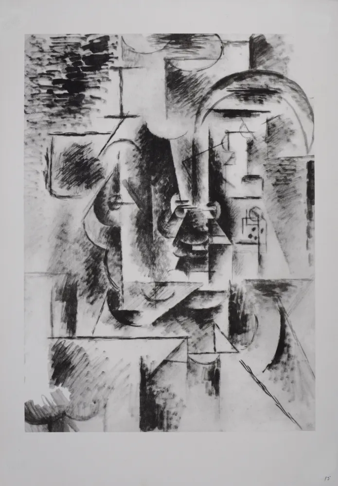 Litografia Picasso (After) - Homme à la pipe, 1946