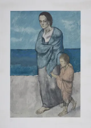 Sem Técnica Picasso (After) - Mère et enfant, circa 1950
