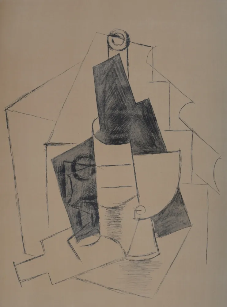 Estêncil Picasso (After) - Nature morte avec bouteille, 1962