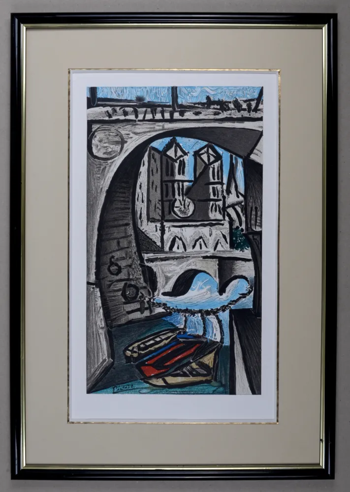 Litografia Picasso (After) - Notre-Dame, 1979