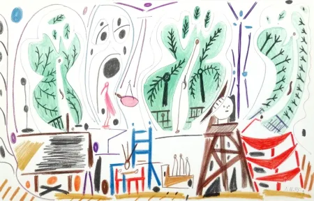 Litografia Picasso - Atelier