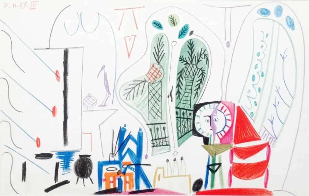 Litografia Picasso - Atelier