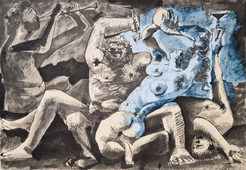 Estêncil Picasso - Bacchanale