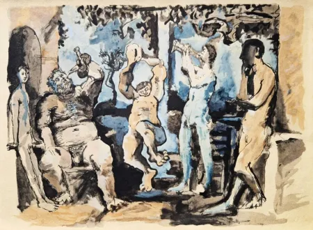 Estêncil Picasso - Bacchanale