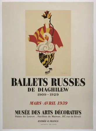 Litografia Picasso - Ballets Russes