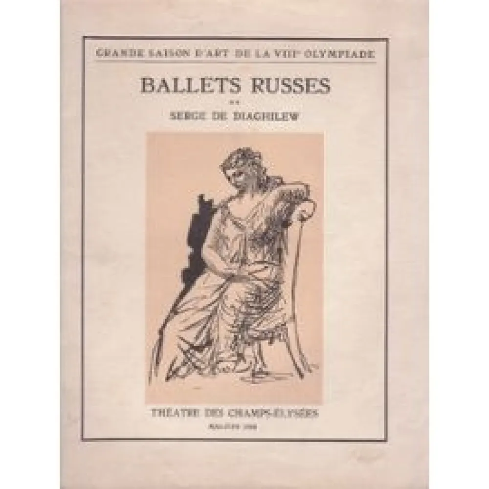 Livro Ilustrado Picasso -  BALLETS RUSSES. Grande saison d'art de la VIIIe Olympiade.
