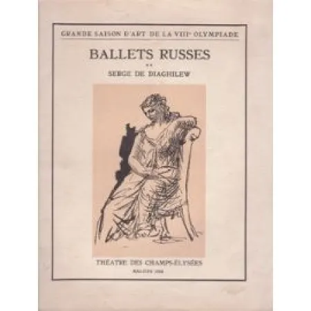 Livro Ilustrado Picasso -  BALLETS RUSSES. Grande saison d'art de la VIIIe Olympiade.