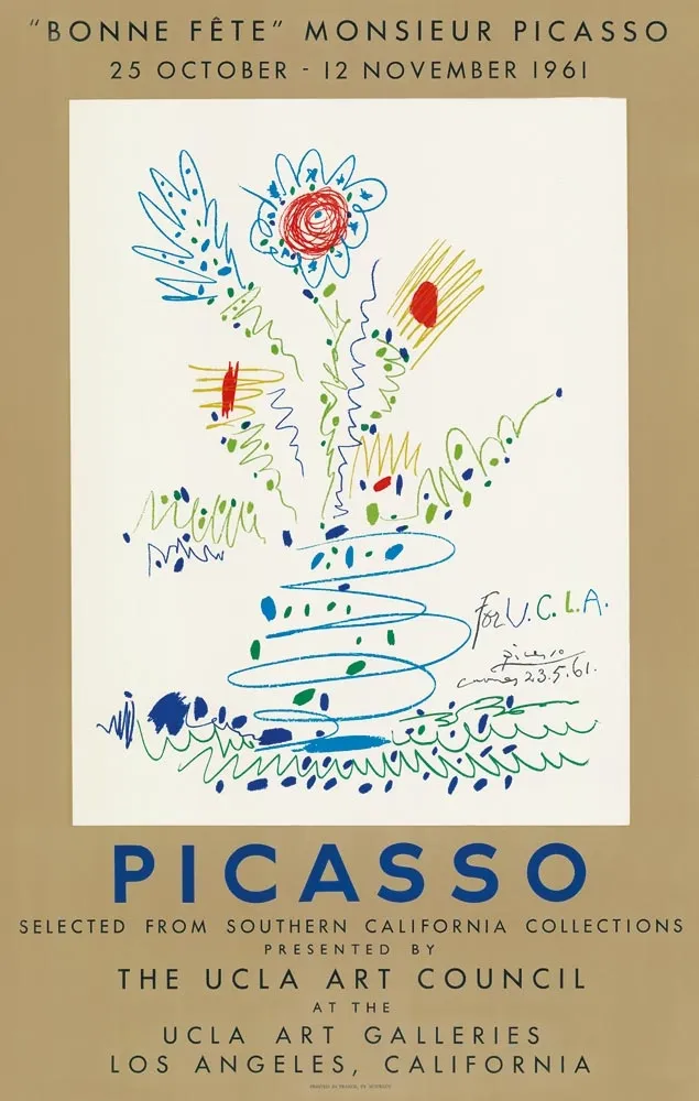 Litografia Picasso - Bonne fête Monsieur Picasso