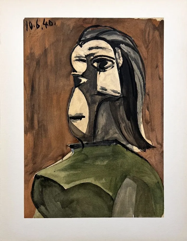 Estêncil Picasso - Buste de femme (DORA MAAR) 10.6.40.