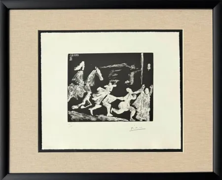Água-Forte E Água-Tinta Picasso - Cape and Sword: Pusuit II, from 347 Suite