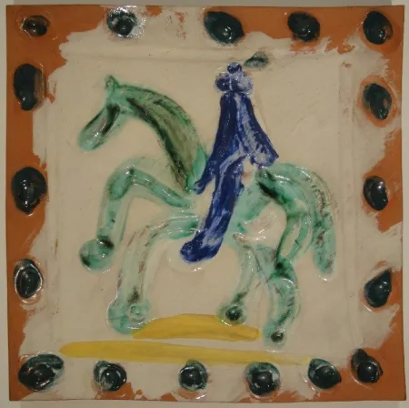 Cerâmica Picasso - Cavalier and horse / Cavalier et cheval