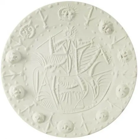 Litografia Picasso - Cavalier faun