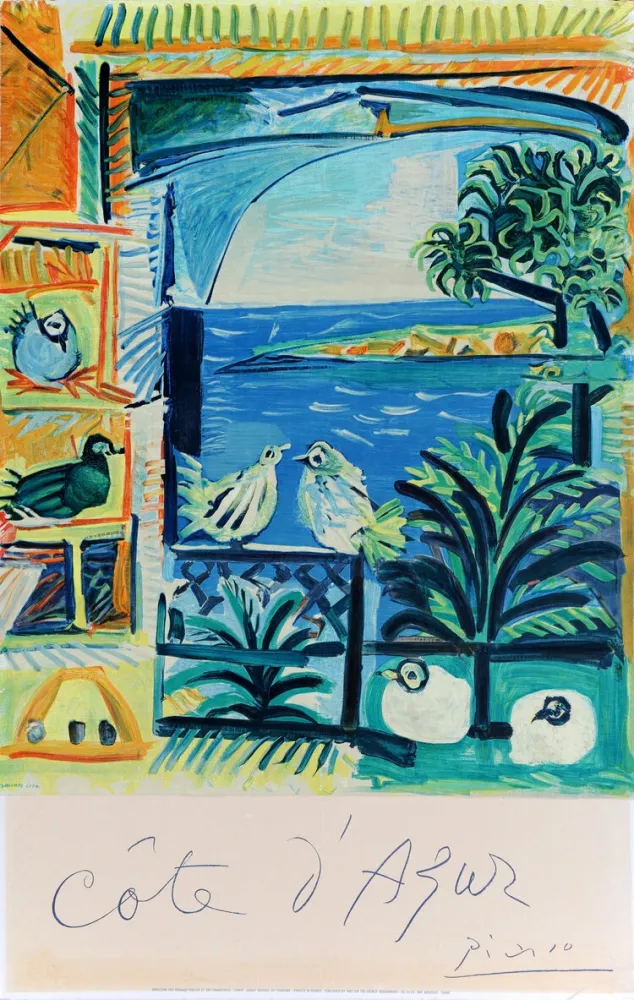 Cartaz Picasso - Côte d'Azur