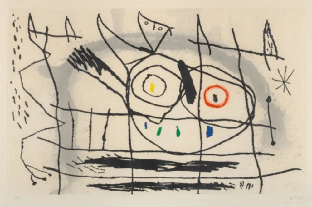 Água-Forte E Água-Tinta Picasso - Couple d'Oiseaux II