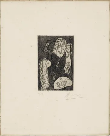 Água-Forte Picasso - C.Zervos. PICASSO ŒUVRES 1920-1926. 1/50 avec l'eau-forte originale signée (1926).