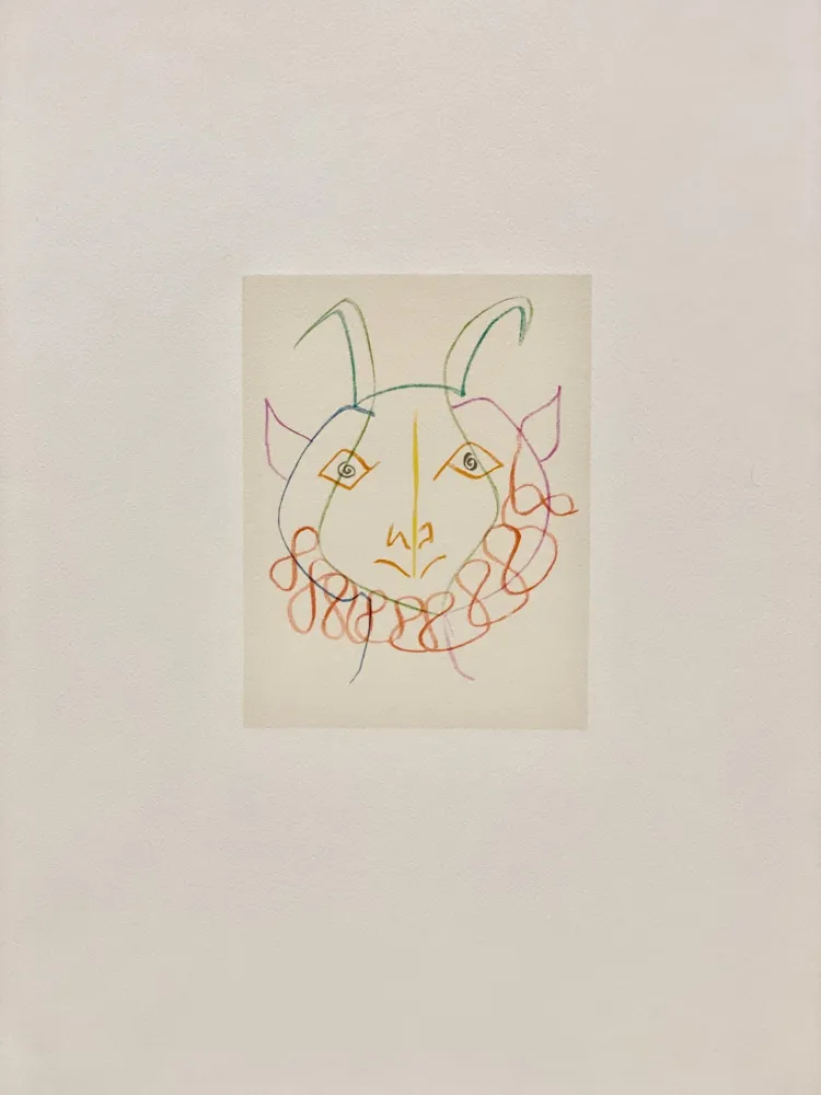 Litografia Picasso - Dans l'atelier de Picasso 