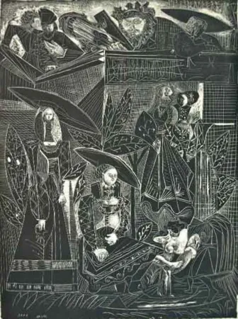 Litografia Picasso - David Et Bethsabée,