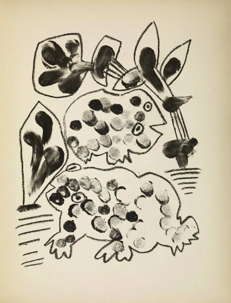 Litografia Picasso - De mémoir d'homme, , Planche II