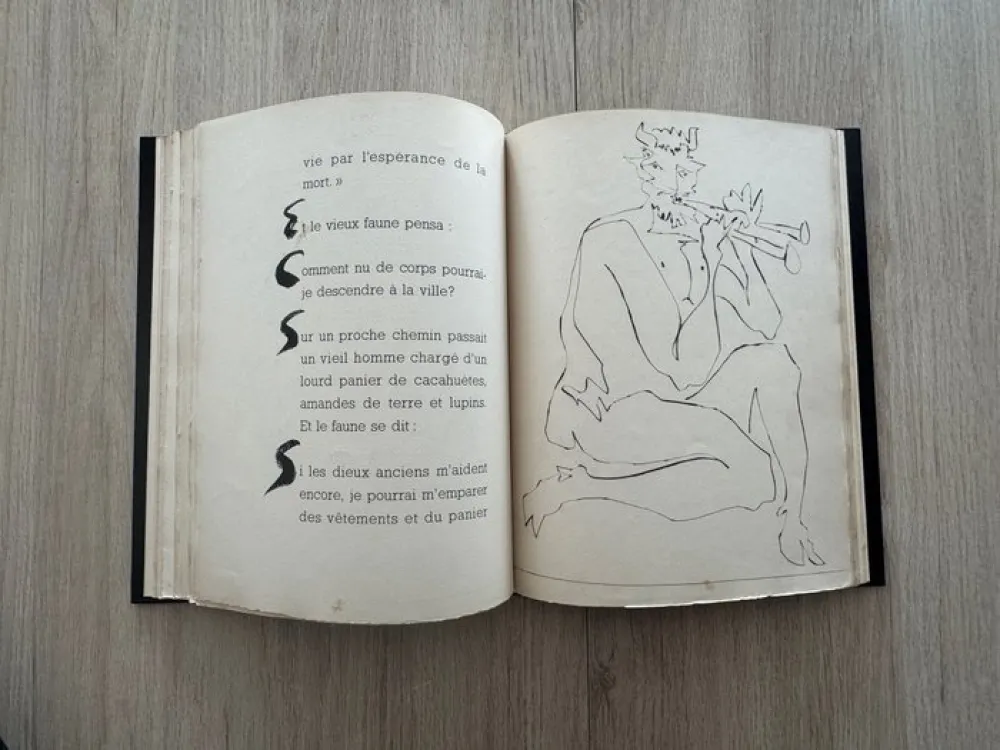 Livro Ilustrado Picasso - Deux Contes. Le Centaure Picador. Le crepuscule d'un Faune. Gravures de Pablo Picasso.