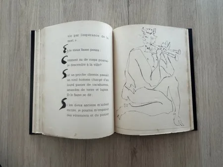 Livro Ilustrado Picasso - Deux Contes. Le Centaure Picador. Le crepuscule d'un Faune. Gravures de Pablo Picasso.
