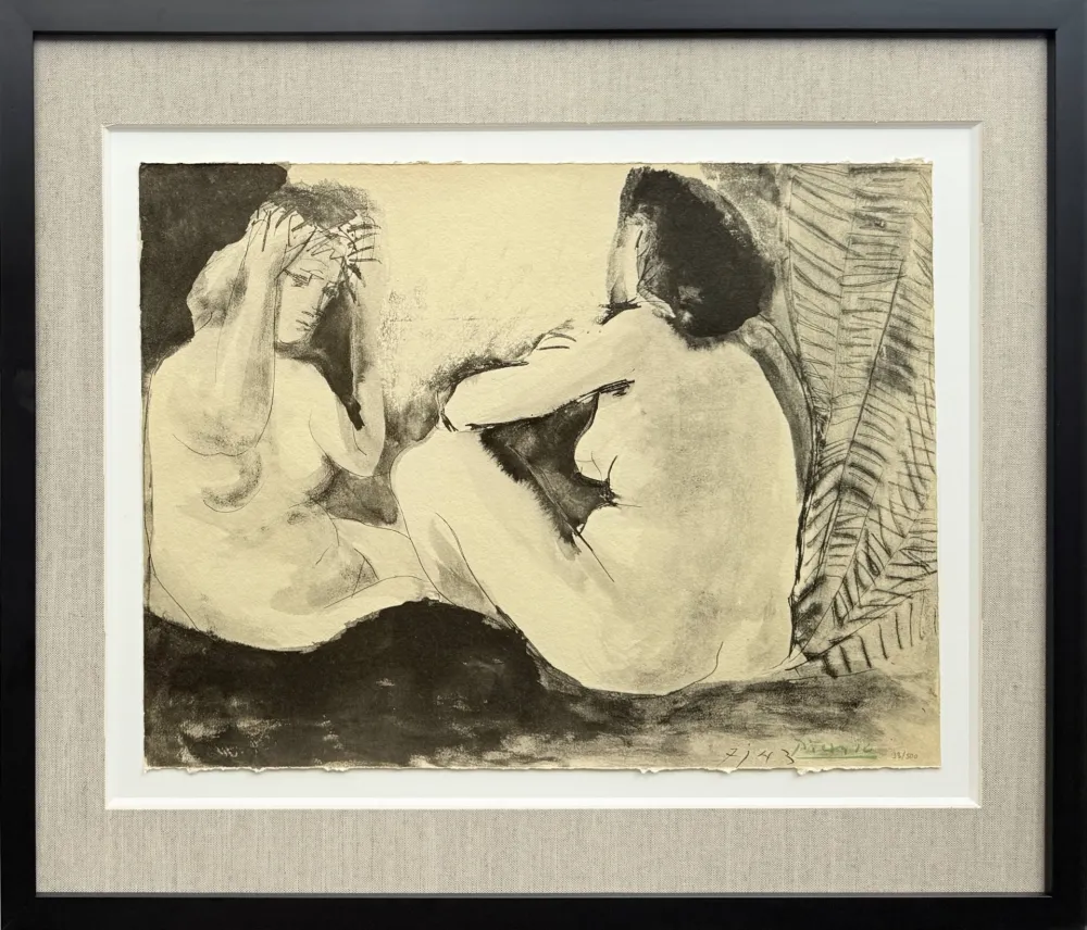 Litografia Picasso - Deux femmes nues