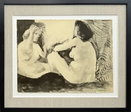 Litografia Picasso - Deux femmes nues
