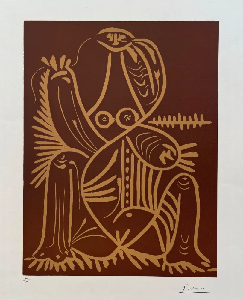Linogravura Picasso - Diurnes