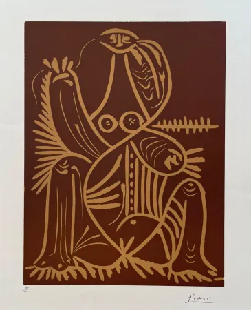 Linogravura Picasso - Diurnes