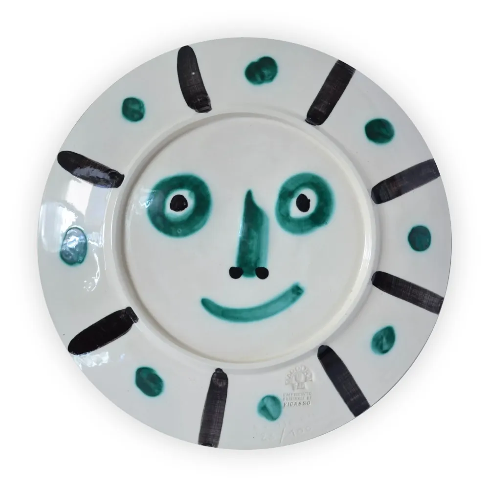 Cerâmica Picasso - Face with palm-leaves #366