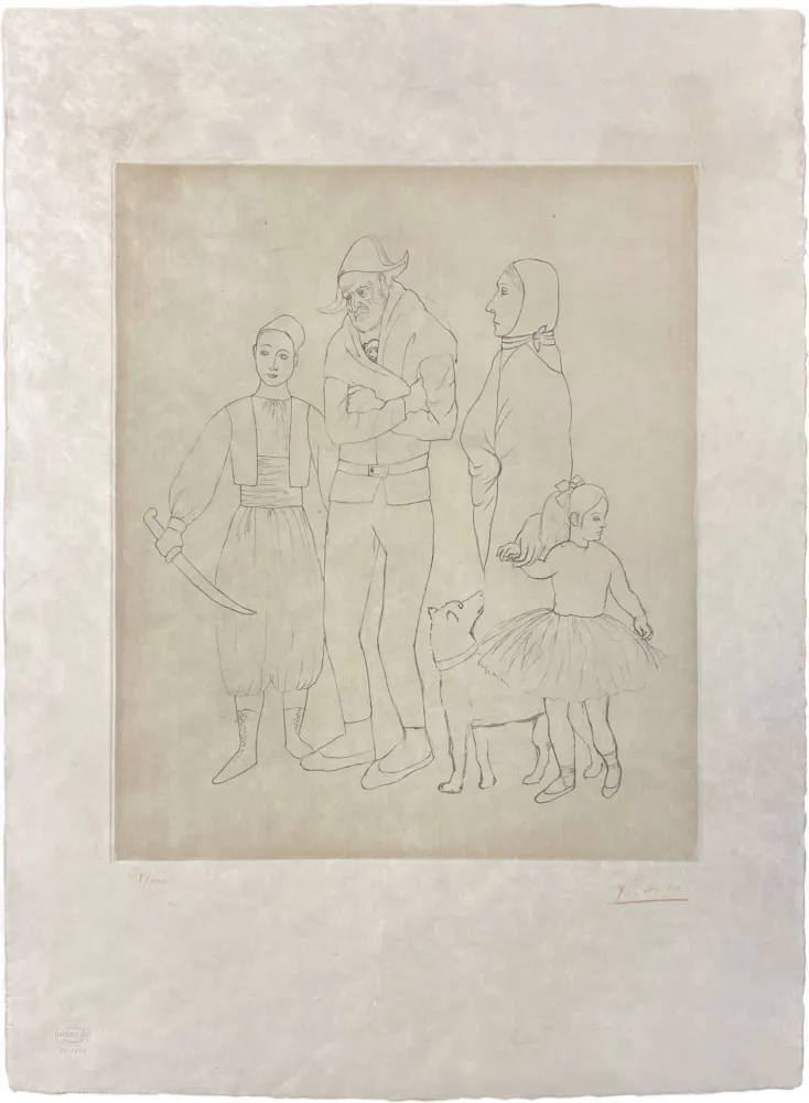 Gravura Picasso - Famille des Saltimbanques