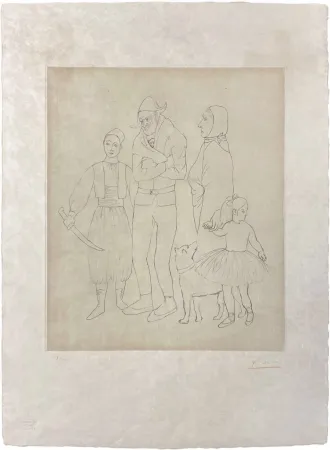Gravura Picasso - Famille des Saltimbanques