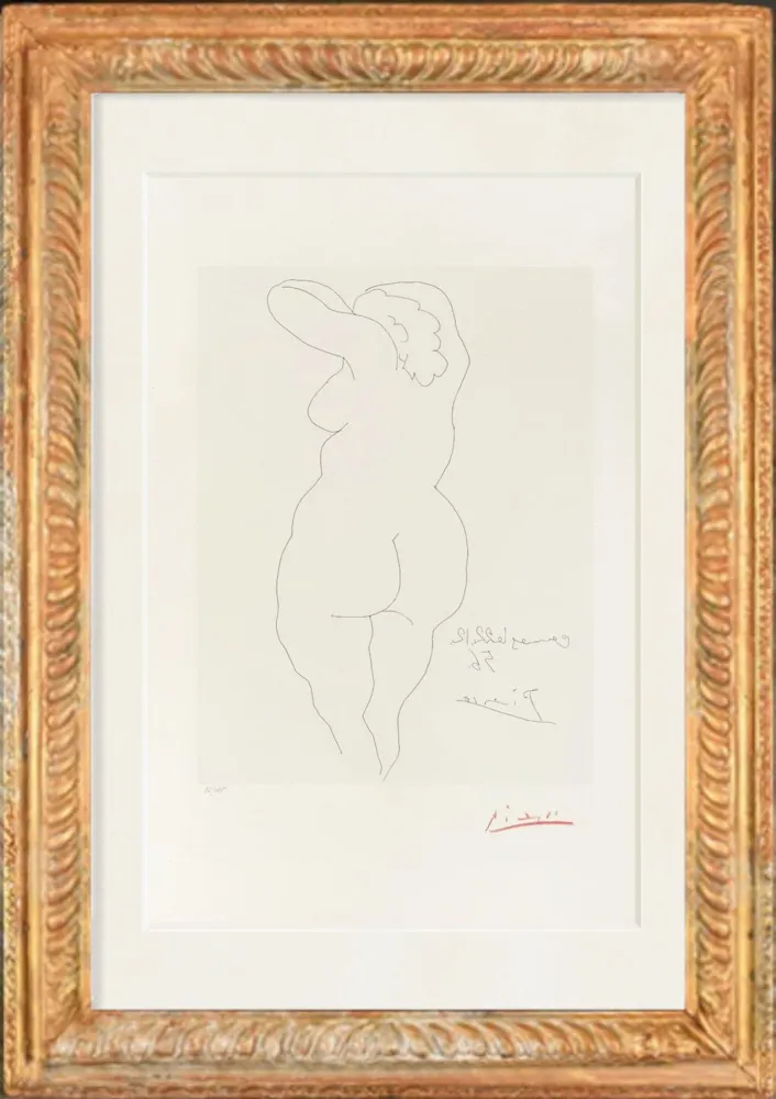 Ponta-Seca Picasso - Femme nue de dos