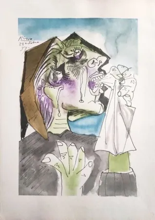 Estêncil Picasso - Femme qui pleure