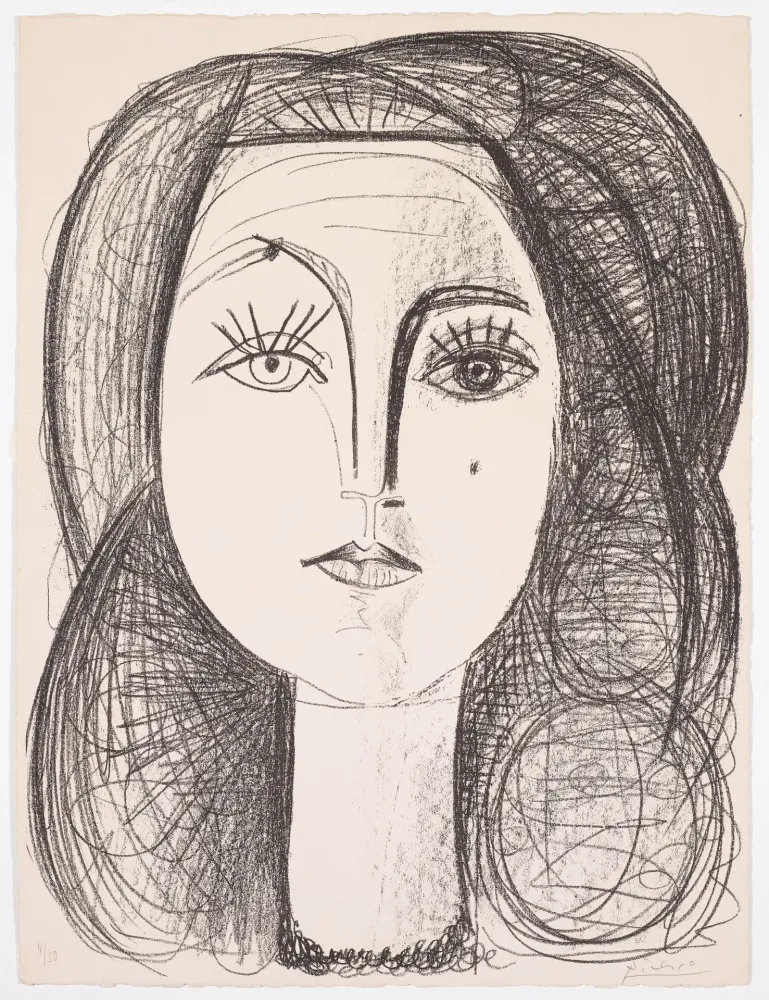 Litografia Picasso - Françoise 1946 