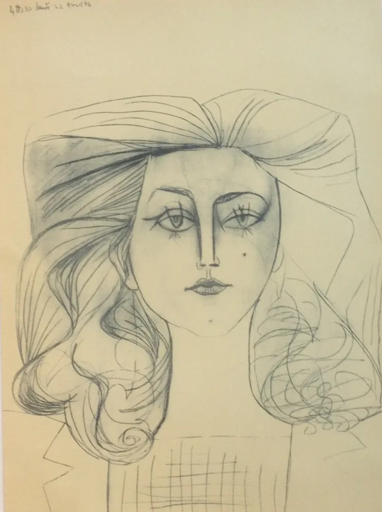 Litografia Picasso - Francoise Gilot 1