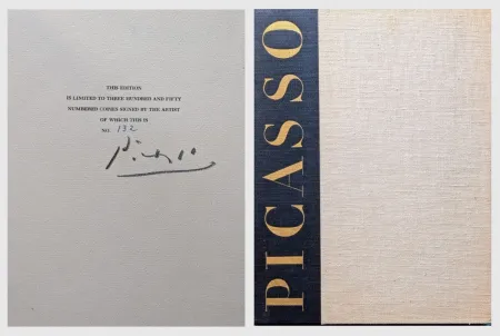 Sem Técnica Picasso -  Habd-Signed Rare Exceptional Artbook-pencil signed by Picasso artbook  Picasso: The Recent Years, 1946